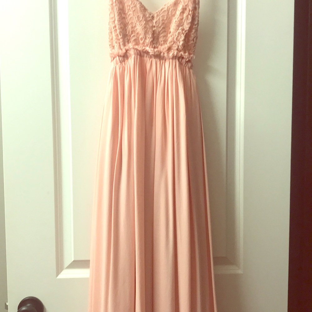 Blush pink maxi